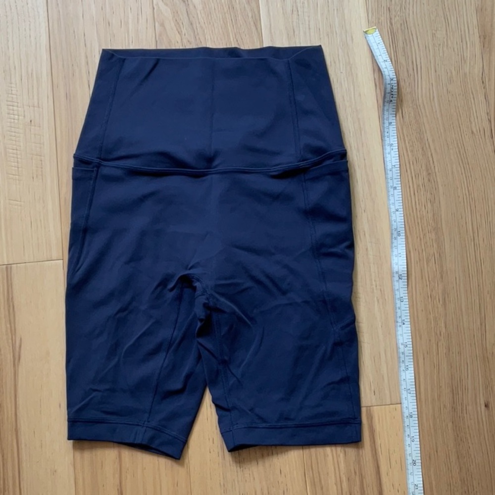 Lululemon Athletica Blue Bike Shorts High-Waisted